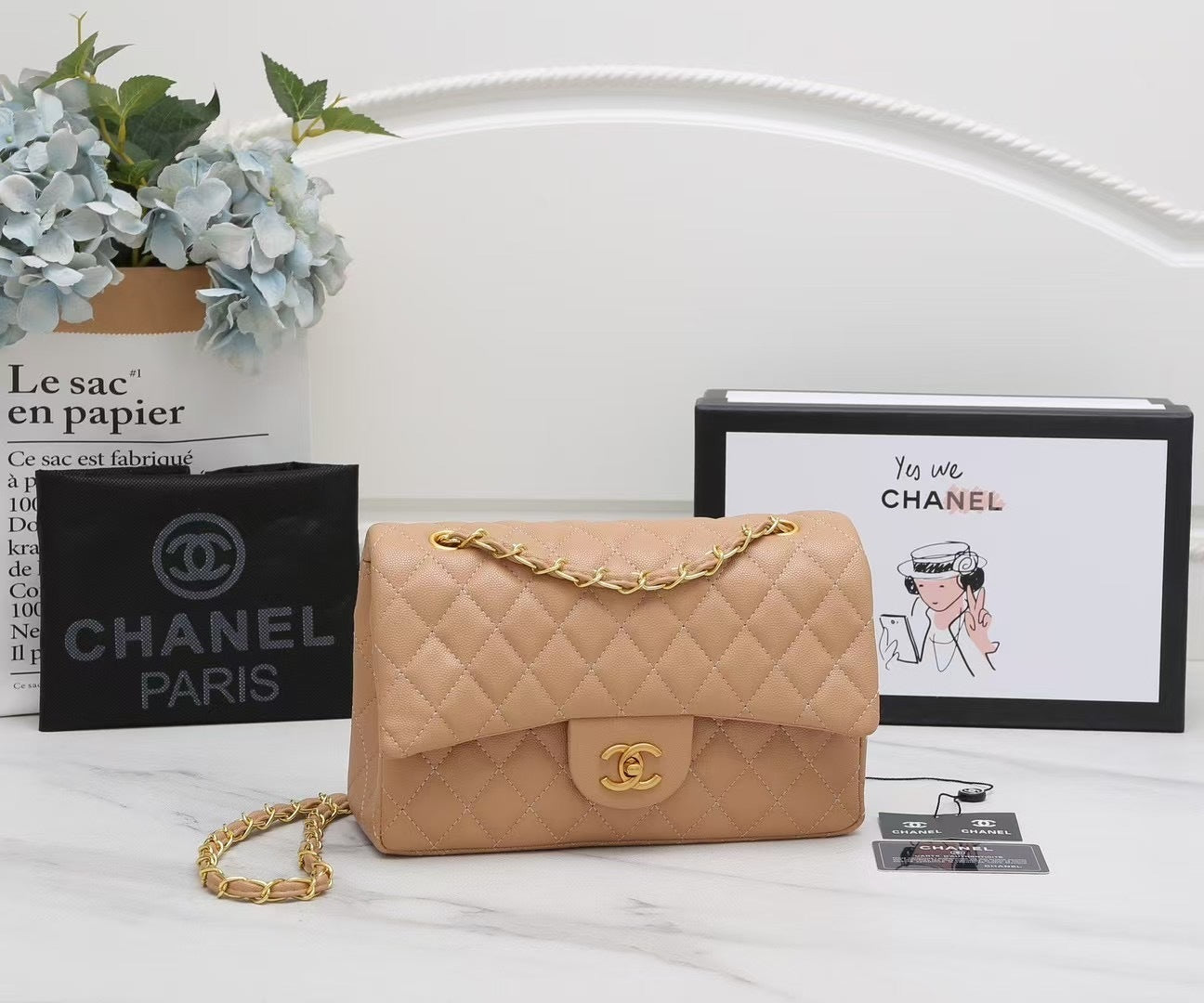 Luxury Quilted Leather Shoulder Bag – Timeless Elegance for Every Occasion