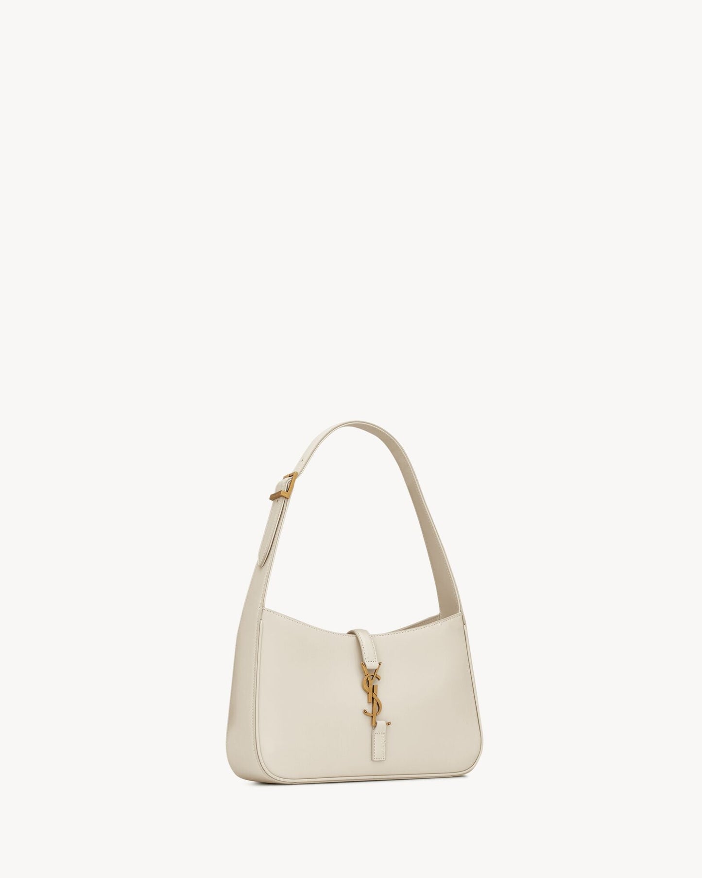 Saint Laurent Le 5 à 7 Lakkbőr Hobo – Burgundy Elegance