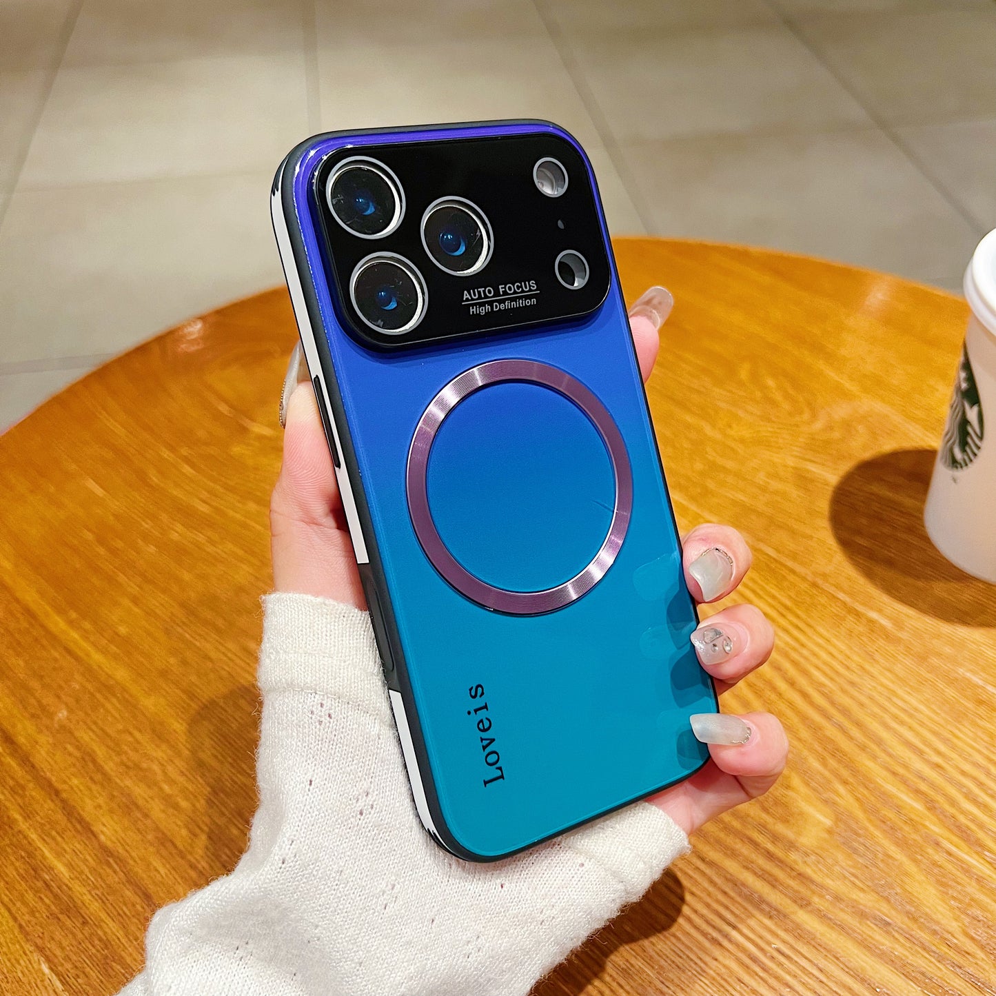 MagSafe Magnetic Gradient Phone Case med linsebeskyttelse