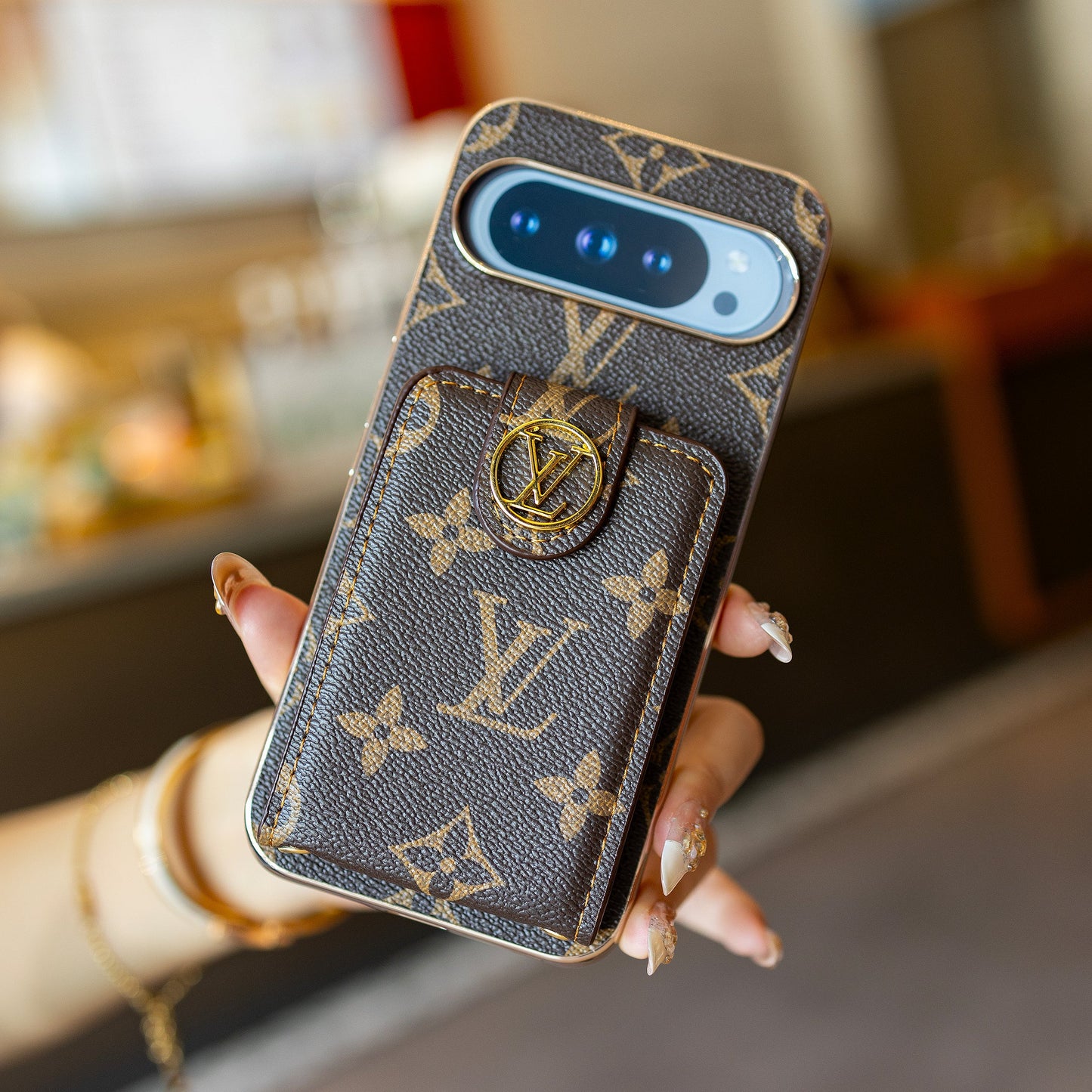 Luksus kortholder - stil lanyard Google Pixel telefoncover