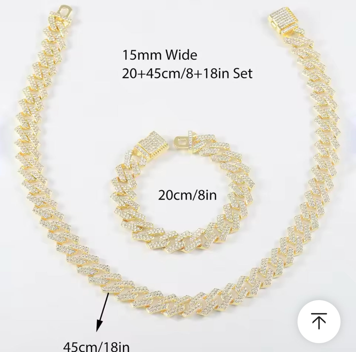 Iced ut utsökt silverhalsbandsarmbanduppsättning