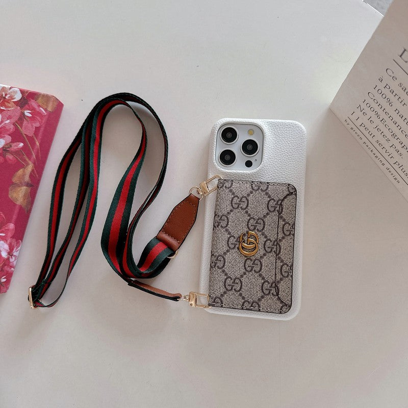 Husă clasică pentru iPhone GG Card Bag