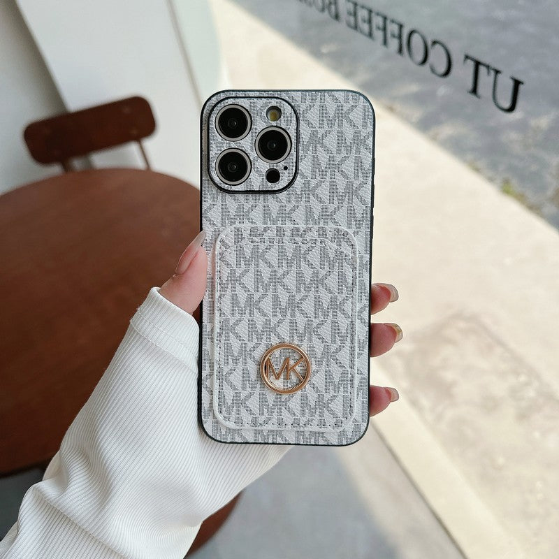 MK Card Bag Gouden Logo iPhone-hoesje