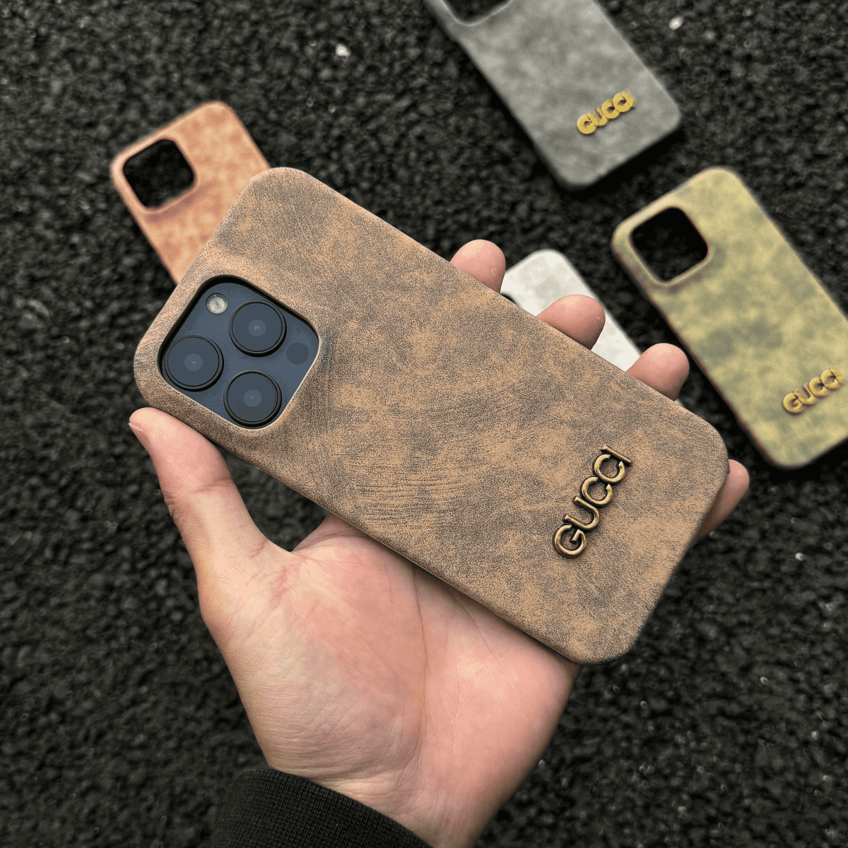 Classic Vintage Suede-Style iPhone Case