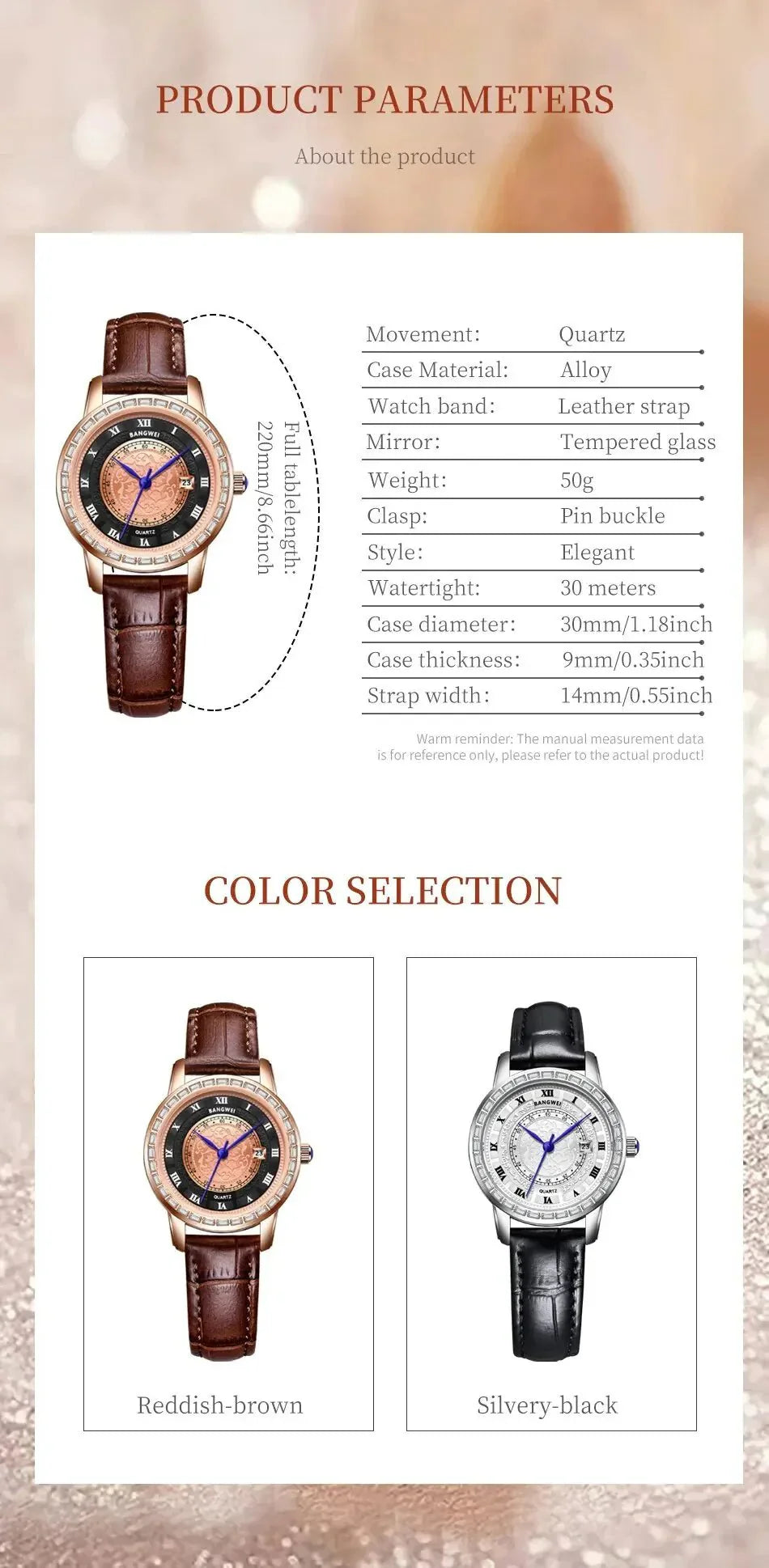 Lige Elegance Chronograph – Women's Luxury Sports Watch