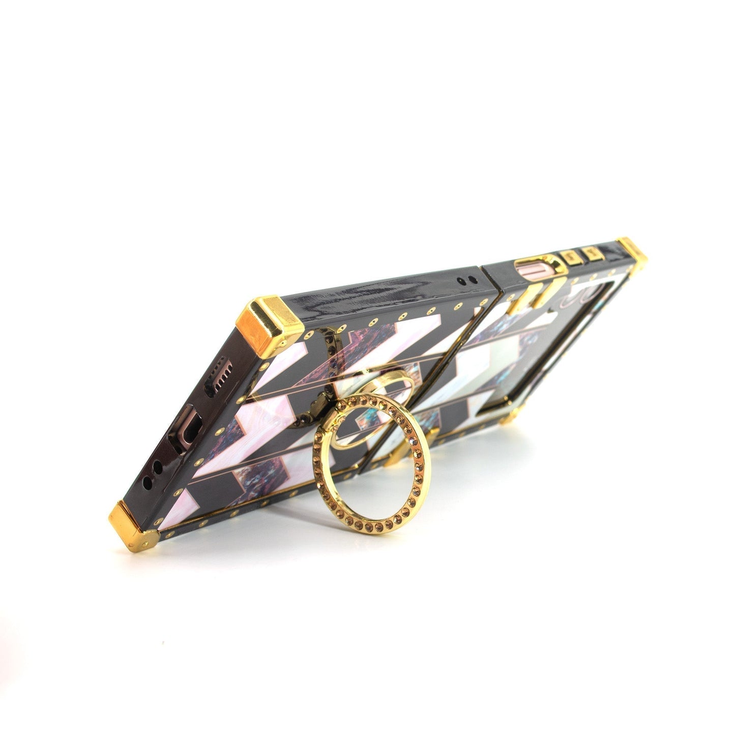 Capa quadrada para Samsung Galaxy Z Flip6/5/4/3 5G "Anel de clorita"