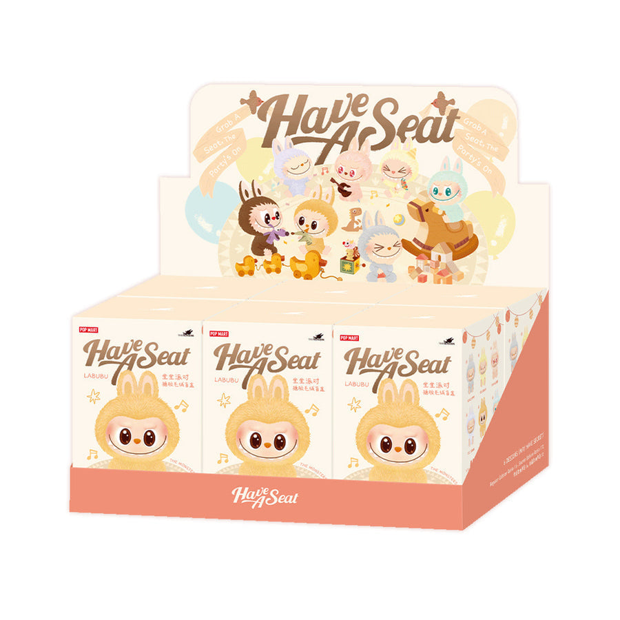 Pop Mart The Monsters Labubu Have a Seat-serie - Vinyl Face Plush Hanger (Blind Box)