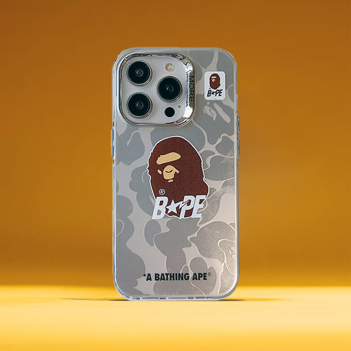 Ограниченный чехол для iPhone | Ape Silver Camo 2