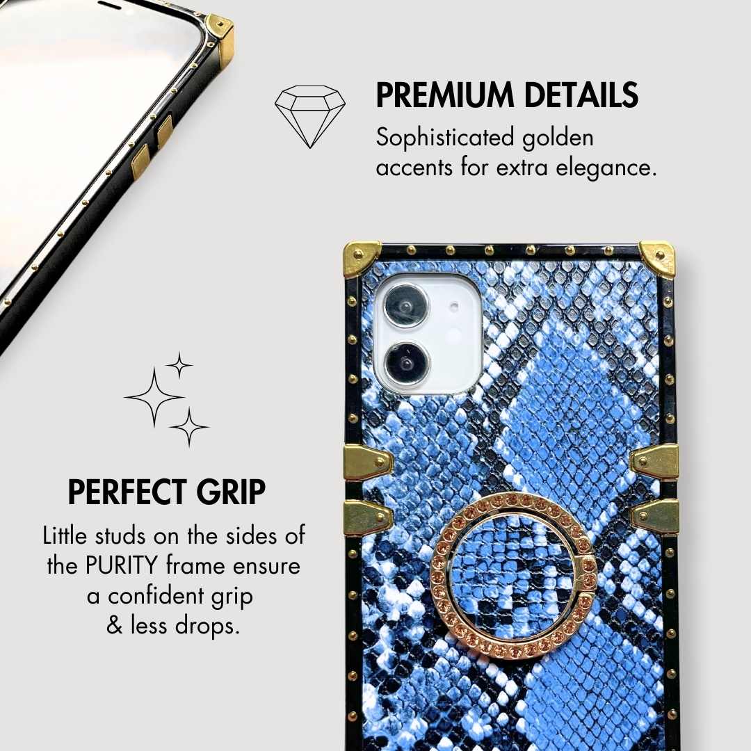 Pouzdro Samsung s prstenem "Blue Rattlesnake"