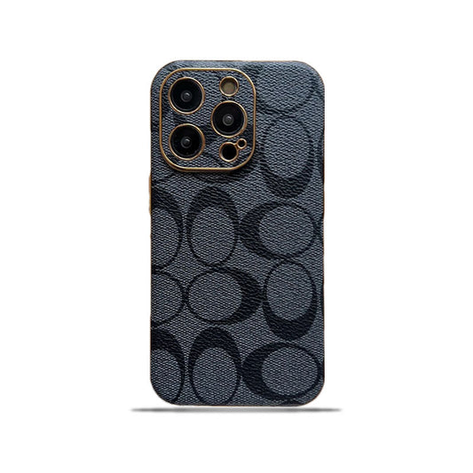 Coach iPhone Case Δερμάτινη Μαύρη -QBK240513