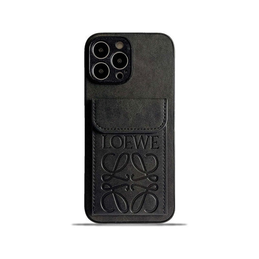 Θήκη LOEWE iPhone με θήκη για κάρτα Μαύρη-LZP241448