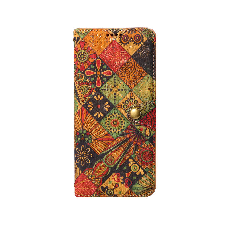 Vintage  Floral seasons Leather Wallet Case  – Boho Chic Protection for iPhone Case