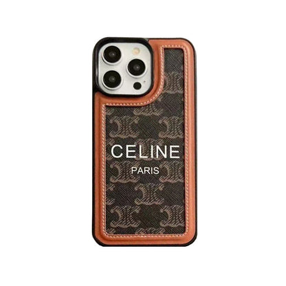 Black Celine iPhone Case с ремешком на ремешках 231124