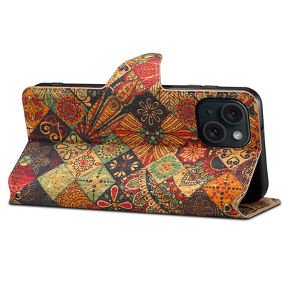 Vintage  Floral seasons Leather Wallet Case  – Boho Chic Protection for iPhone Case