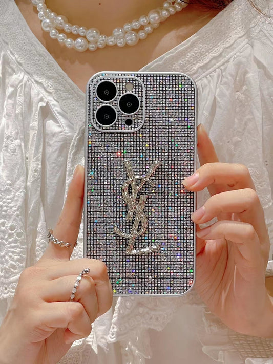 Lyxig glitter iPhone -fodral
