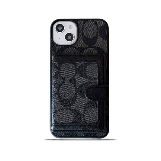 Coach iPhone Case с кошельком и ремешком Crossbody Black -xk240402