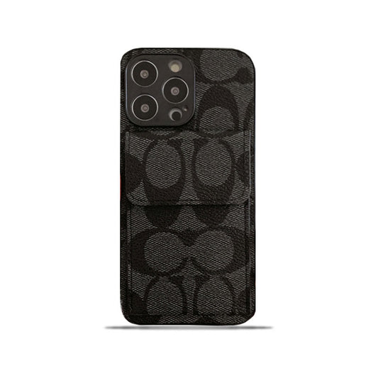 Θήκη Coach iPhone με Wallet Black-HP240513
