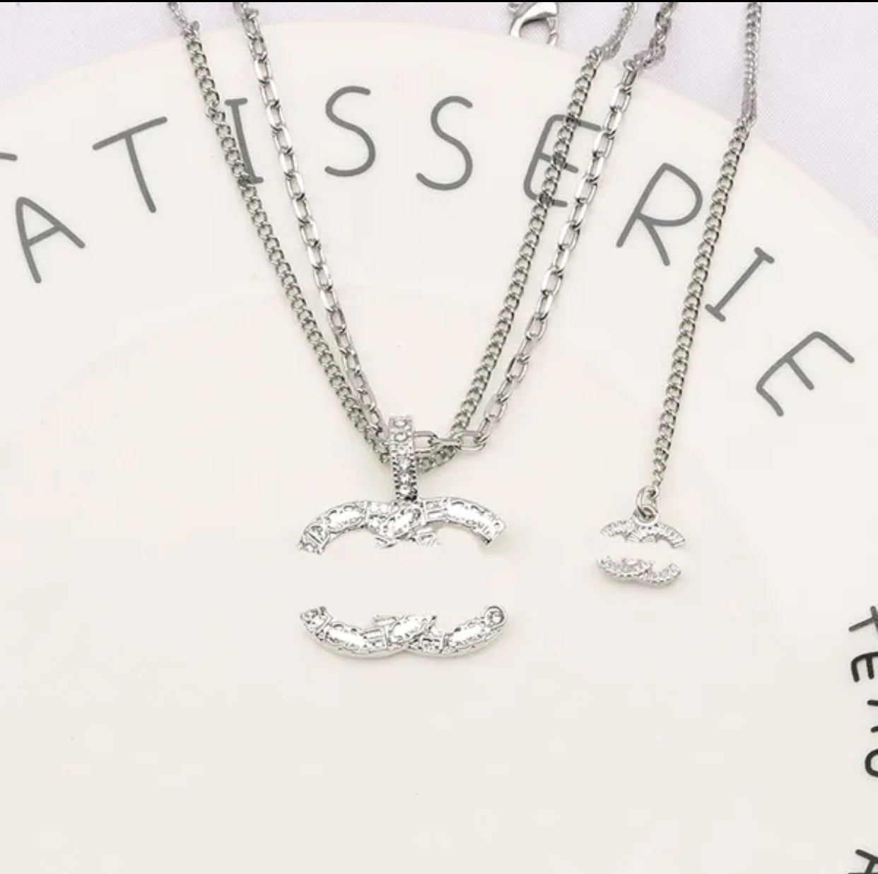Designer Letter CC Necklace