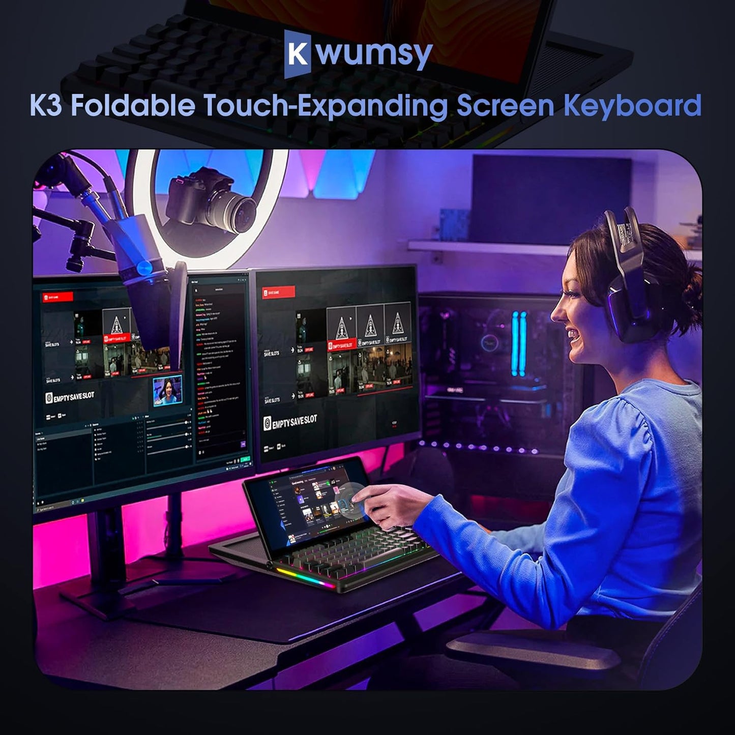 Kwumsy K3 Touch-Expanding Screen Keyboard