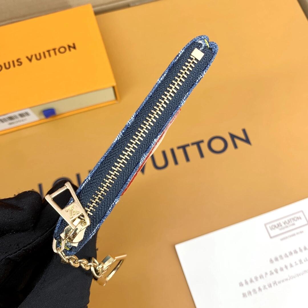 ラグジュアリーなモノグラムコインポーチ – スタイリッシュ & コンパクトなキーチェーンウォレット