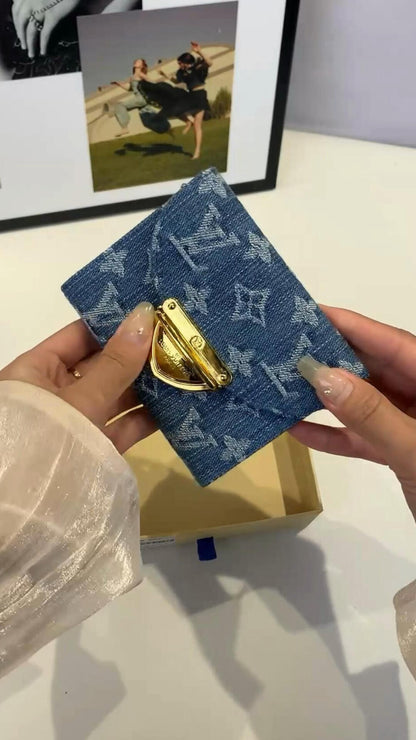 Мини -сумка роскошной джинсовой джинсовой ткани