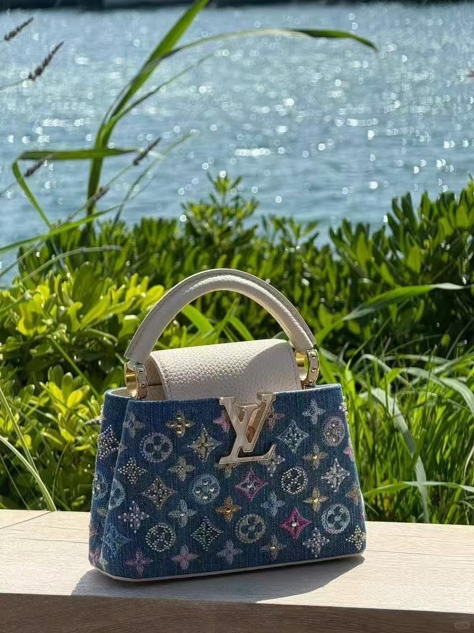 Мини -сумка роскошной джинсовой джинсовой ткани