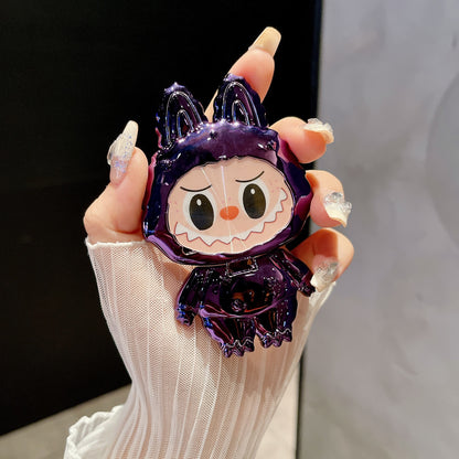 Suport pentru telefon cu oglindă rotativă în stil Labubu – drăguț, funcțional și portabil