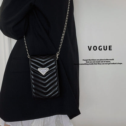 Кожаная телефонная сумка для кроссба