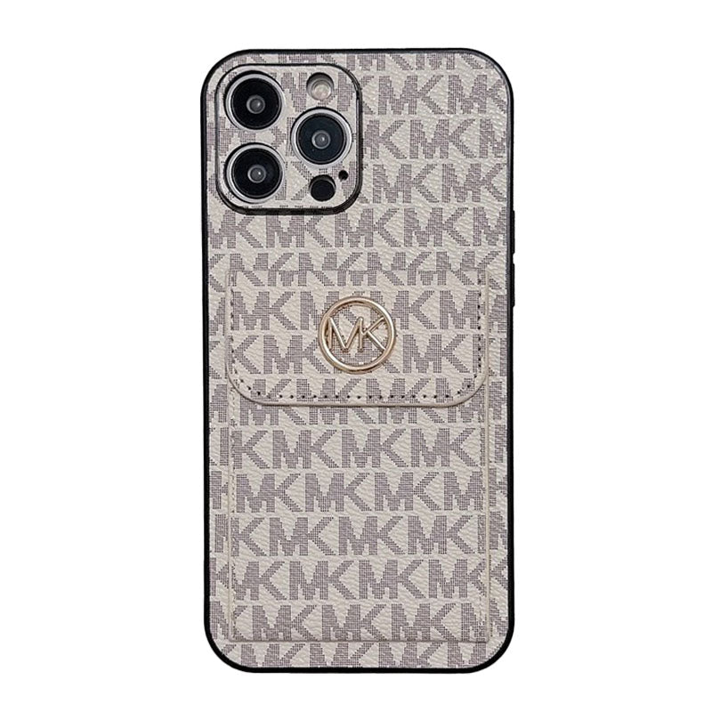 MK Card Bag Gold iPhone Case