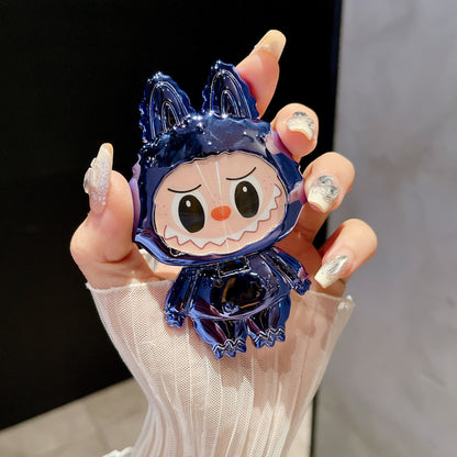 Suport pentru telefon cu oglindă rotativă în stil Labubu – drăguț, funcțional și portabil