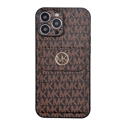 MK Card Bag Gold iPhone Case