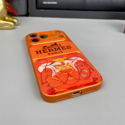 H Luxury Orange Series iPhone Case
