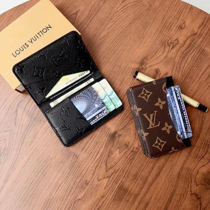 エレガントなルーチェック & モノグラムウォレット