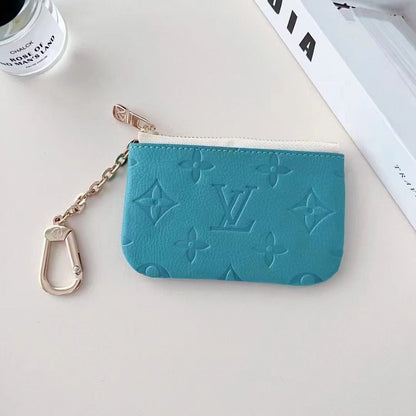 ルーをイメージしたカラフルなエンボスコインポーチコレクション（チェーンクリップ付き）