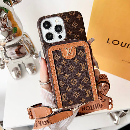 Lou GG Card Holder Chain iPhone Case