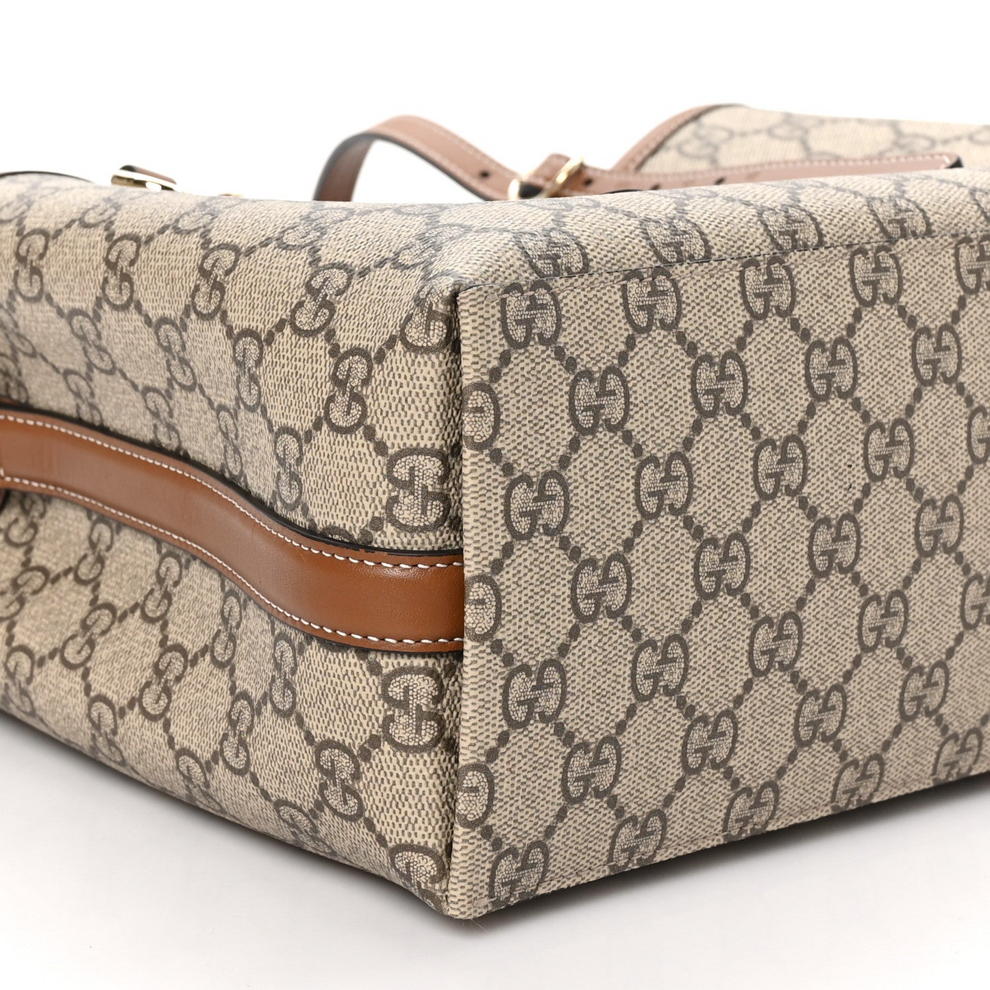Classic Monogram Emblem Maxi Tote Bag Beige