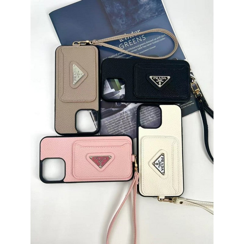 Pra Four Colors Card Bag iPhone Case