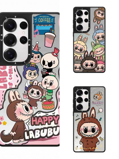 Cute Cartoon Labubu | Maro Many Labubu Coffee Shop Tycoco - Husa Telefon Samsung Galaxy S25 S24 S23 Ultra