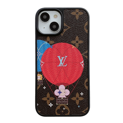 Lou Balloon & Custodia per iPhone in pelle a forma di cuore