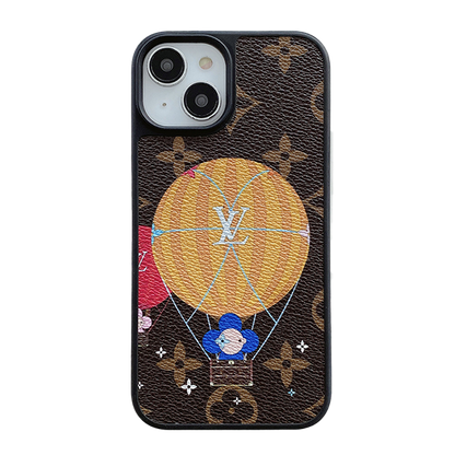 Lou Balloon & Custodia per iPhone in pelle a forma di cuore