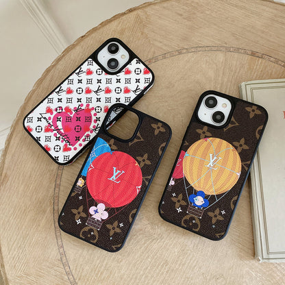Lou Balloon & Custodia per iPhone in pelle a forma di cuore