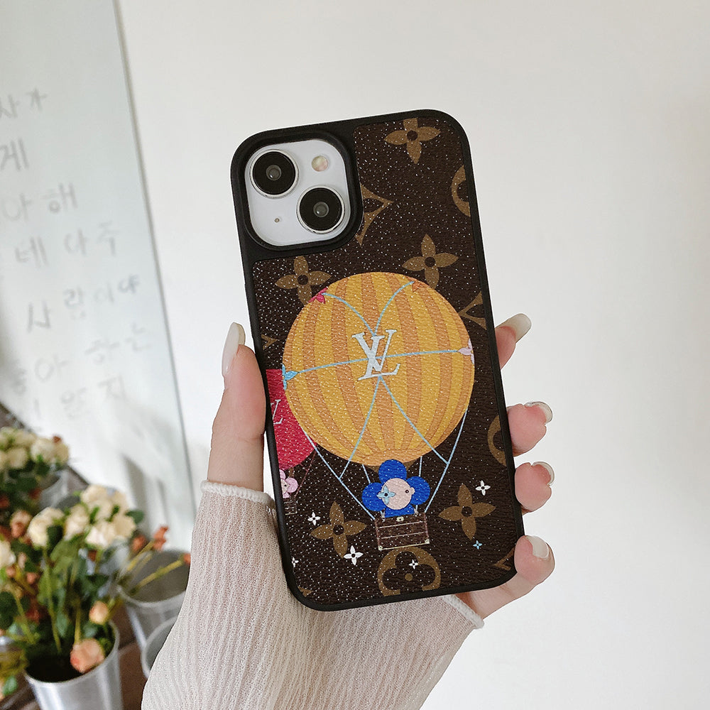 Lou Balloon & Custodia per iPhone in pelle a forma di cuore