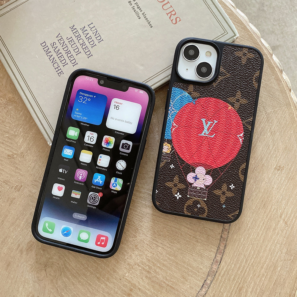 Lou Balloon & Custodia per iPhone in pelle a forma di cuore