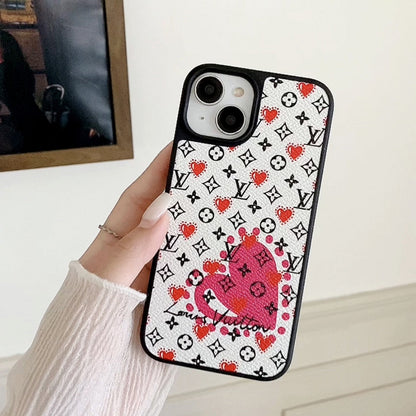 Lou Balloon & Custodia per iPhone in pelle a forma di cuore