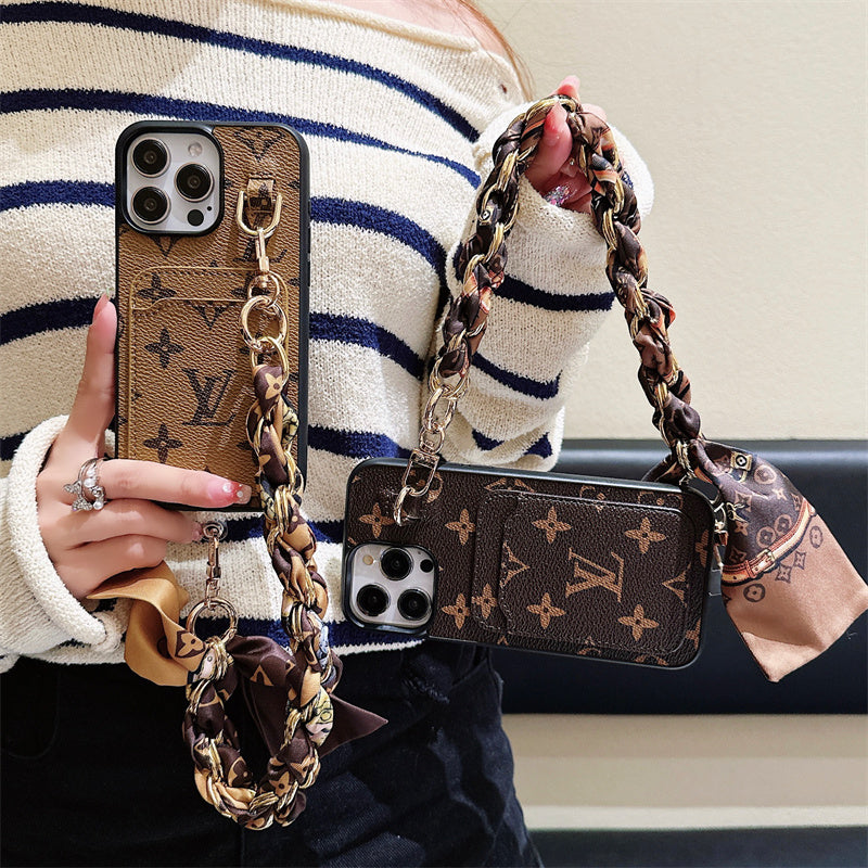 Lou Card Holder Scarves iPhone Case
