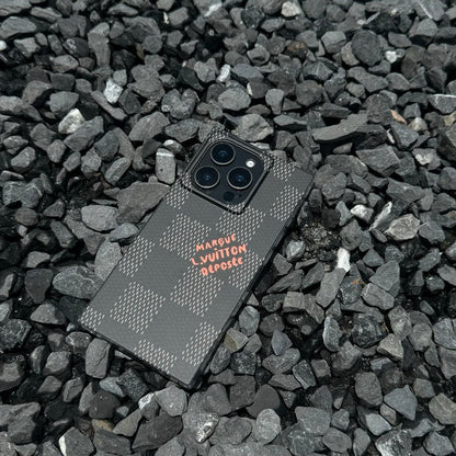 Lou Black & Witte vierkante iPhone-hoes