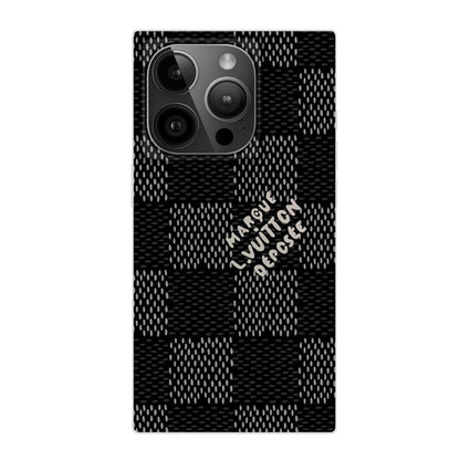 Lou Black & Witte vierkante iPhone-hoes