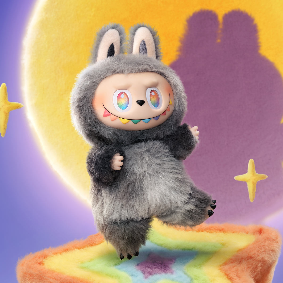 Pop Mart V3 The Monsters Labubu Big into Energy Series - Pandantiv de pluș de vinil (cutie oarbă)