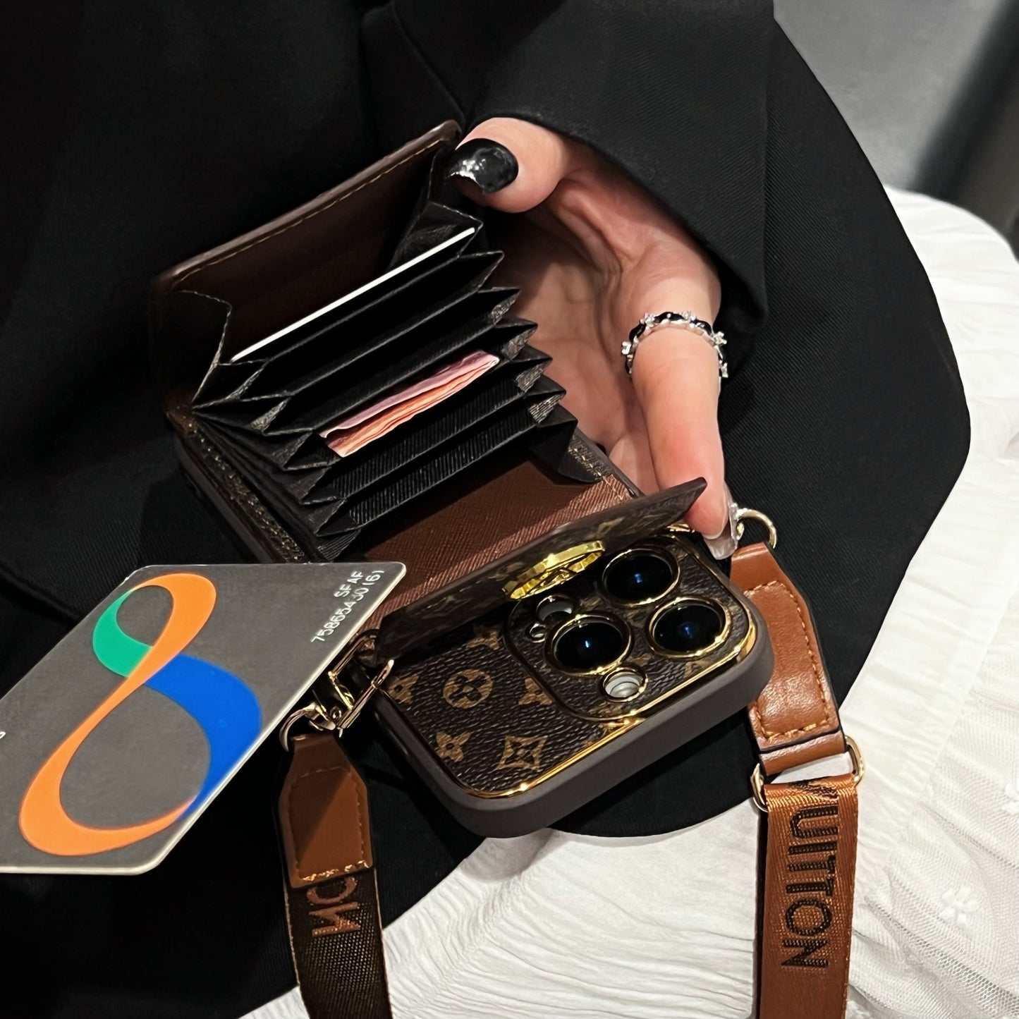 Классический держатель роскошных карт iPhone