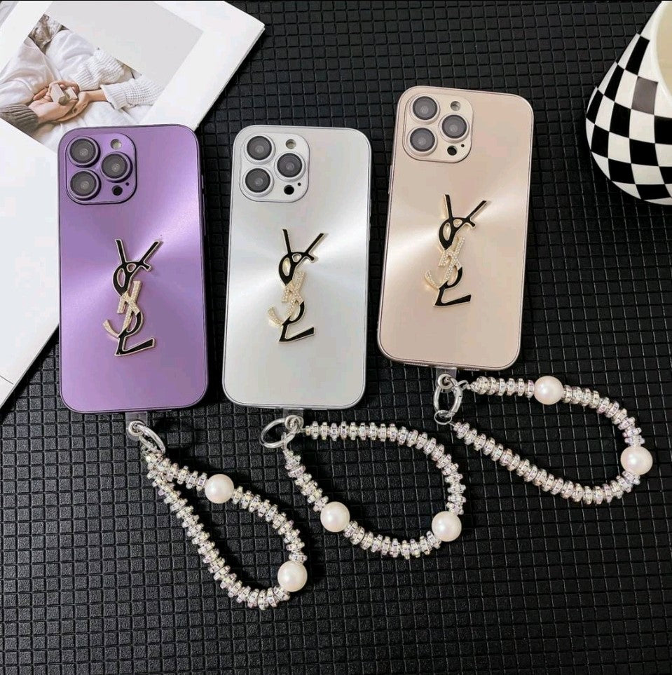 Элегантная буква Shine X Mono iPhone Case с цепью